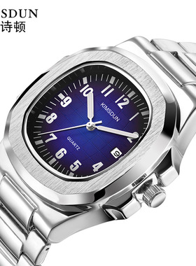 Men's Personality, Fashion Watches不锈钢带男士手表运动石英表