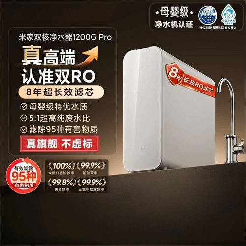 小米米家双核1200GPro净水器