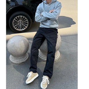 春秋裤 美式 复古3D立体剪裁工艺多口袋战术长裤 裤 简约工装