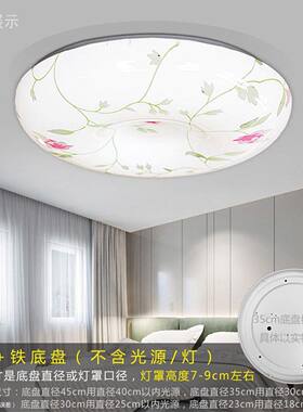 吸顶灯罩外壳和底盘圆形亚克力单独灯罩旋口替换卧室阳台厨房过道