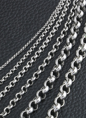 不锈钢魔戒链圆珍珠链长款毛衣链