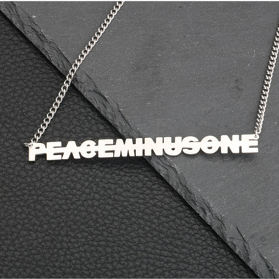 日韩版欧美款同色钛钢锁骨项链