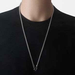 不锈钢泰国佛牌链一挂挂钛钢长款男女方珍珠吊坠佛链配链单链项链