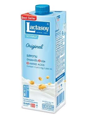 lactasoy力大狮泰国进口儿童学生豆奶饮料整箱家庭装1L装年货