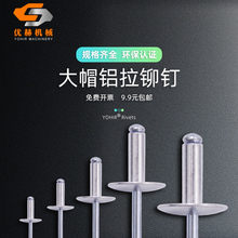 铆钉抽芯铆钉大帽铆钉大头拉柳丁拉钉大帽子铝制拉钉拉卯钉M3M4M5