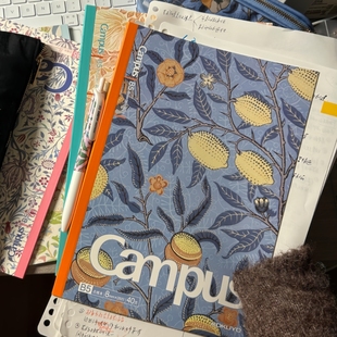 日本KOKUYO国誉博物馆笔记本Campus无线装订本B5胶装本学生用点线内页40页高颜值作业练习本初中高中记事本