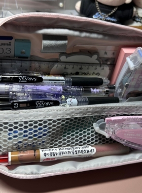 日本kokuyo国誉笔袋noritake联名HACO·HACO多功能桌面收纳包大容量可站立可爱女笔盒文具袋