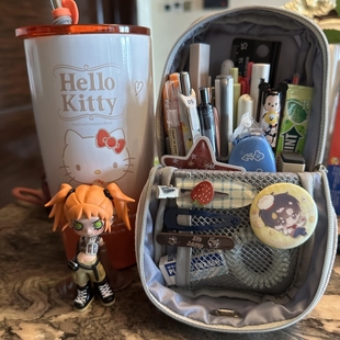 日本KOKUYO国誉站立式笔袋173大容量学生用文具收纳可立式铅笔盒文具盒多功能笔盒通用男孩女孩小学初中高中