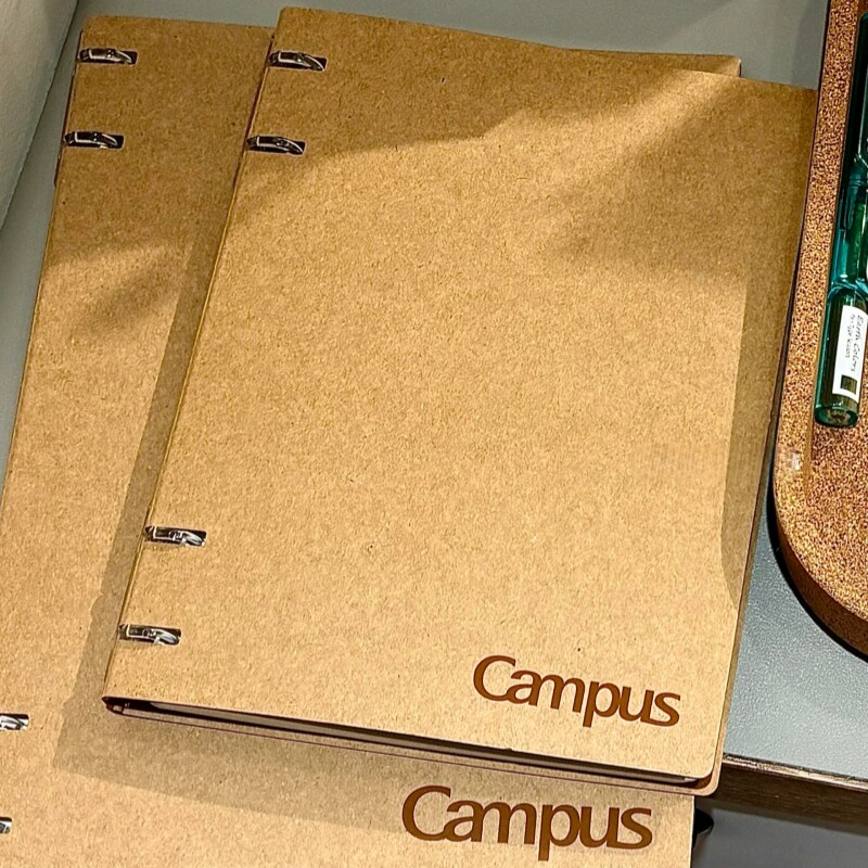国誉牛皮纸Campus四孔活页本复古图片
