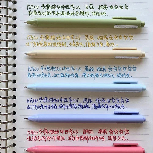 kaco博物馆标记重点日系中性笔