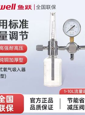 鱼跃浮标式氧气吸入器XY-98B/98BIII型医家用流量表氧气瓶氧气表