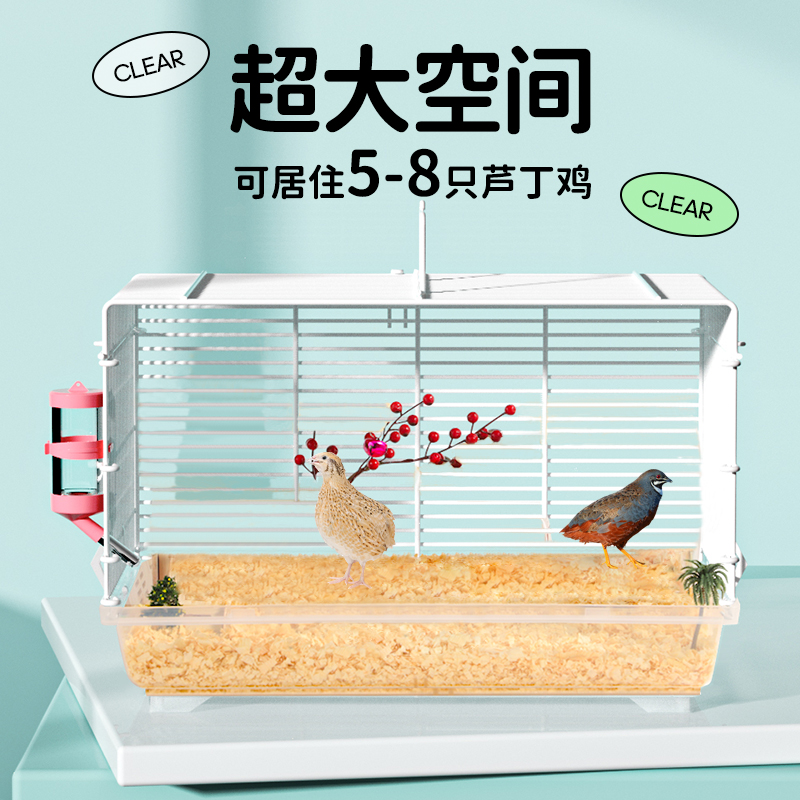 芦丁鸡笼子透气饲养箱育雏养殖箱花枝鼠小鸡笼子卢丁鸡的房子鸡笼