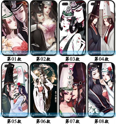 适用于华为oppor11壳手机r9r9s男女款R15壳手机plusm黑白无常R11Smi