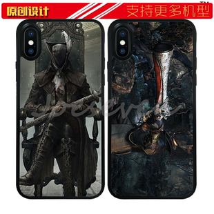 适用于PS4游戏血源诅咒老猎人苹果XSMAX手机壳iphone7/s硅胶13防摔