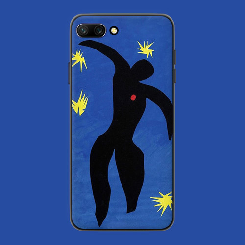 适用于蓝色冷淡风荣耀v30pro/v20手机壳50se/30s/20i/60艺术文艺v40