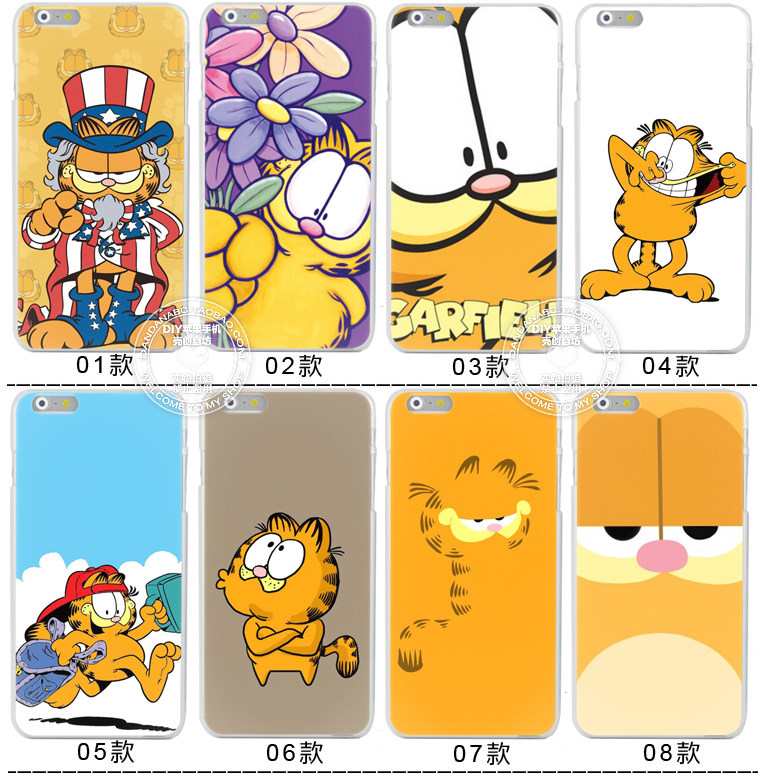 适用于华为加菲猫p10手机软壳套mate9荣耀9 iphone11/X 7plus12定制