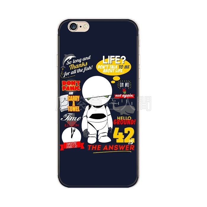 iphone苹果11pro手机壳适用于银河系漫游指南机器人马文Marvin