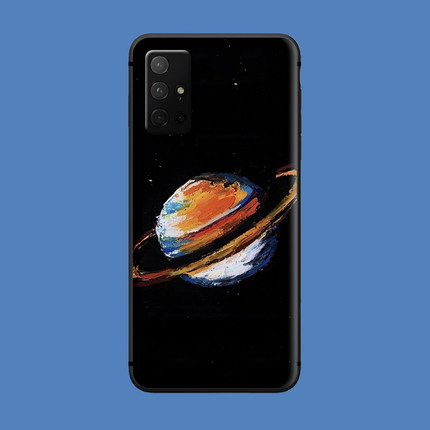 适用于荣耀50se/30s/20/10手机壳v30pro/v20创意土星插画60/v40磨砂