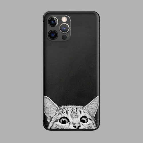 适用于可爱萌猫苹果11手机壳iPhone12/13promax韩系ins风8p磨砂防摔