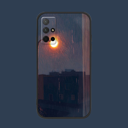 适用于荣耀50se/30s/20/10手机壳v30pro/v20街灯夜雨60/v40液态硅胶