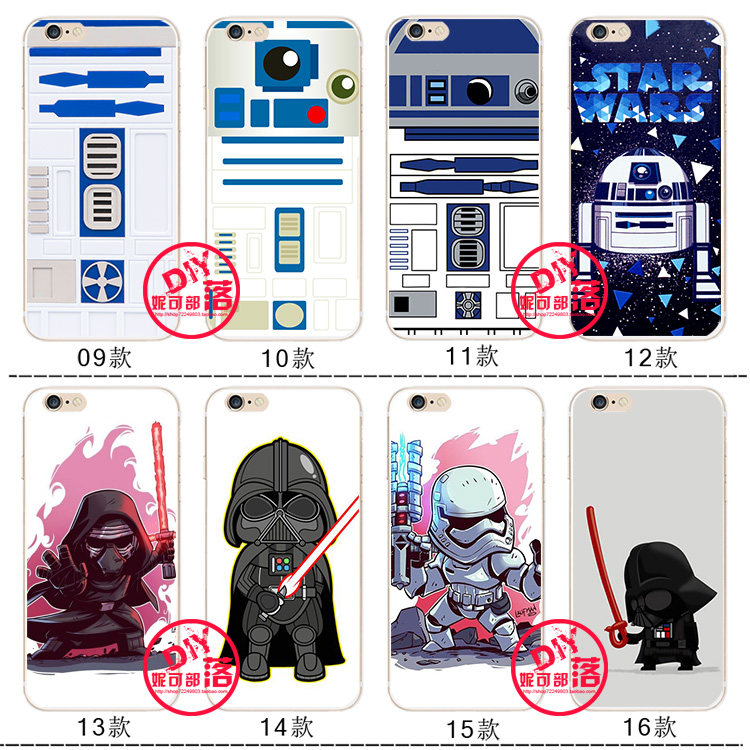 适用于白兵Star Wars星球大战se8 iphone12手机壳13/x磨砂软壳7plus