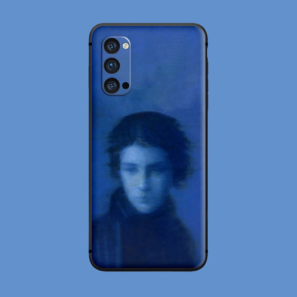 适用于小众意象油画手机壳oppo硅胶reno/5pro/7se/findx3/ace2/r17