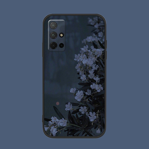 适用于文艺荣耀v30pro/v40/v20手机壳50se/30s/60/10夜色栀子花硅胶