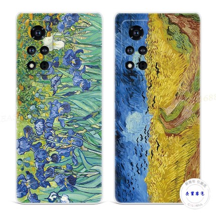 适用于大师油画华为荣耀v20手机壳v40v30v10v9梵高play印象派pro软8