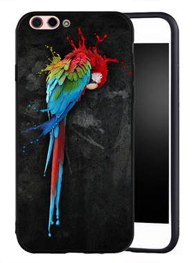 适用于华为OPPOR11壳手机R11sR9硅胶R9SPLUS潮男女款款彩色鹦鹉mi