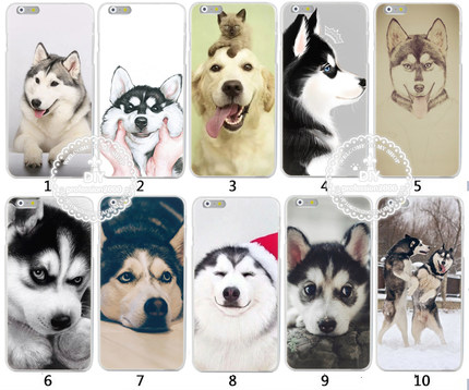 适用于华为狗狗哈士奇iphone8/X7plus 12 13手机软壳P10mate9荣耀8