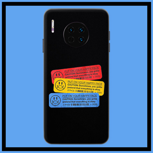 适用于华为mate40pro+/30手机壳mate20复古趣味标签10/9/8p磨砂软壳