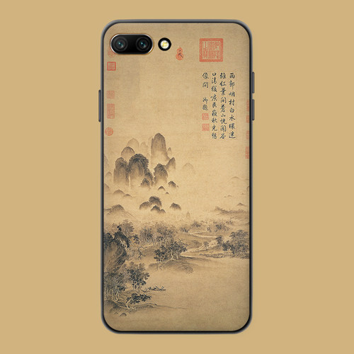 适用于磨砂荣耀v30pro/v20/v40手机壳50se/30s国风艺术60字画复古10