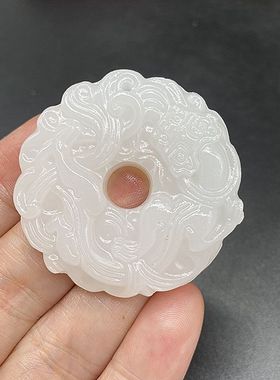 天然玉青白玉貔貅玉佩吊坠男女款颈饰挂件项链招财玉貔貅挂饰挂坠