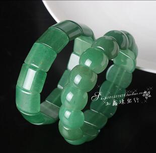 天然a货翡翠东陵玉手连正品嫩绿男女款转运玉珠手镯手链手串送礼