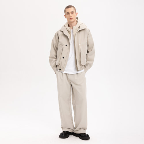 解构主义直筒休闲长裤男女同款