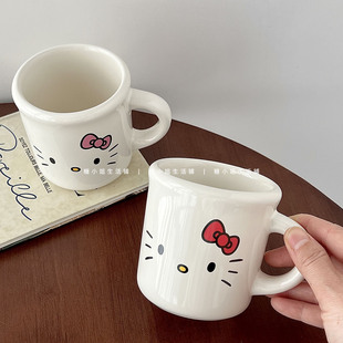 糖小姐 韩系ins陶瓷马克杯家用可爱KT猫喝水杯子办公室牛奶咖啡杯