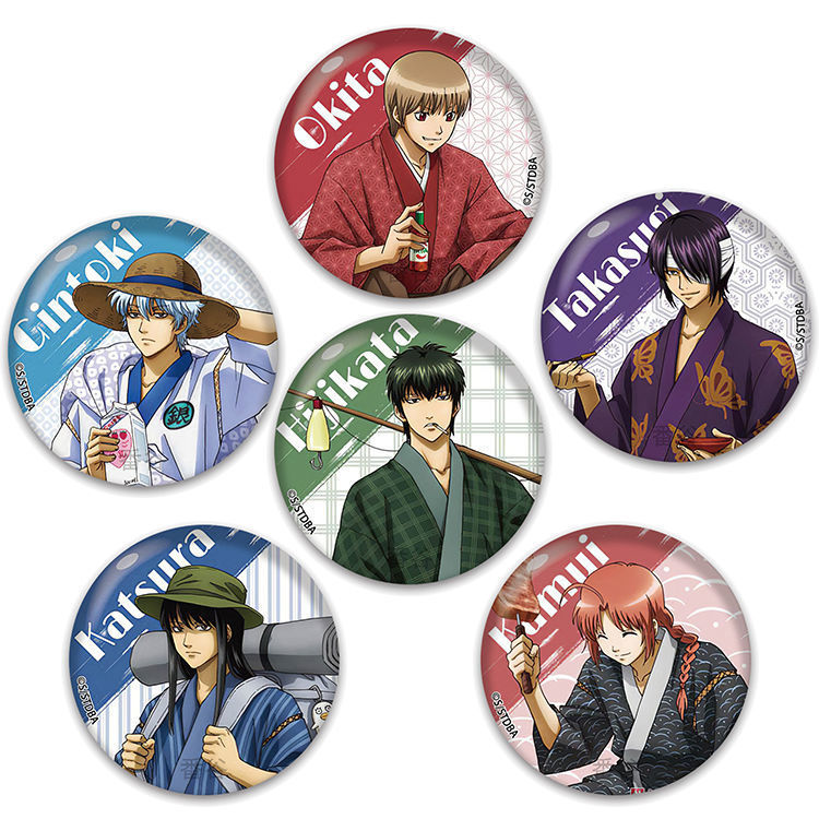 银魂周边COS挂件 桂小太郎徽章土方十四郎胸针高杉晋助吧唧同人谷