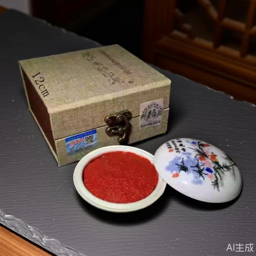 原矿朱砂印泥符合fu画黄纸酒