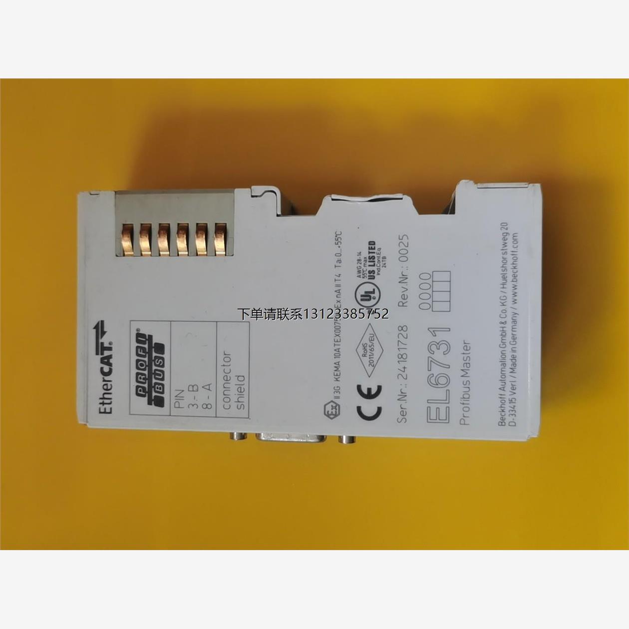 询价倍福EL6731模块，德国原装，支持EtherCAT和Pro