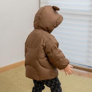 拉波米儿童轻薄白鸭绒羽绒服秋冬新款童装宝宝洋气加厚保暖短外套