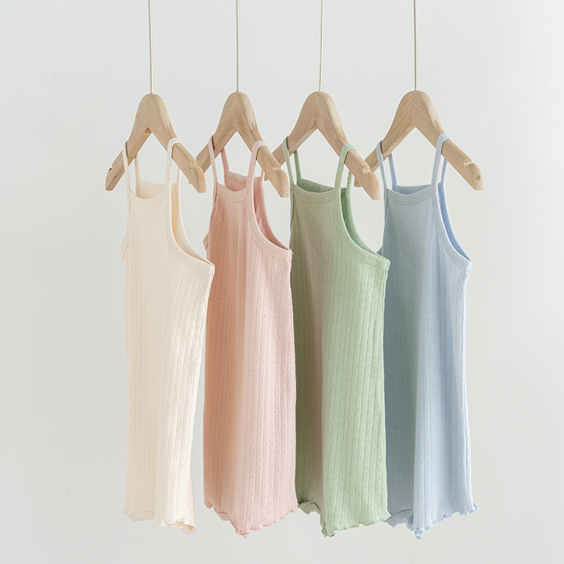 拉波米A类纯棉吊带连体衣