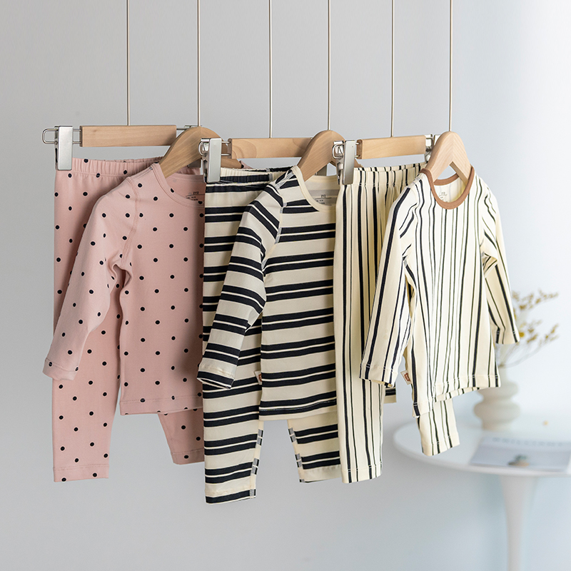 拉波米纯棉宝宝家居服套装
