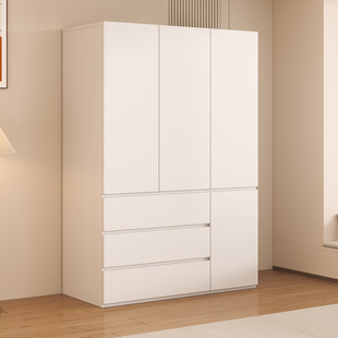 衣柜卧室家用儿童现代简约实木生态板免拉手出租房用衣橱柜子