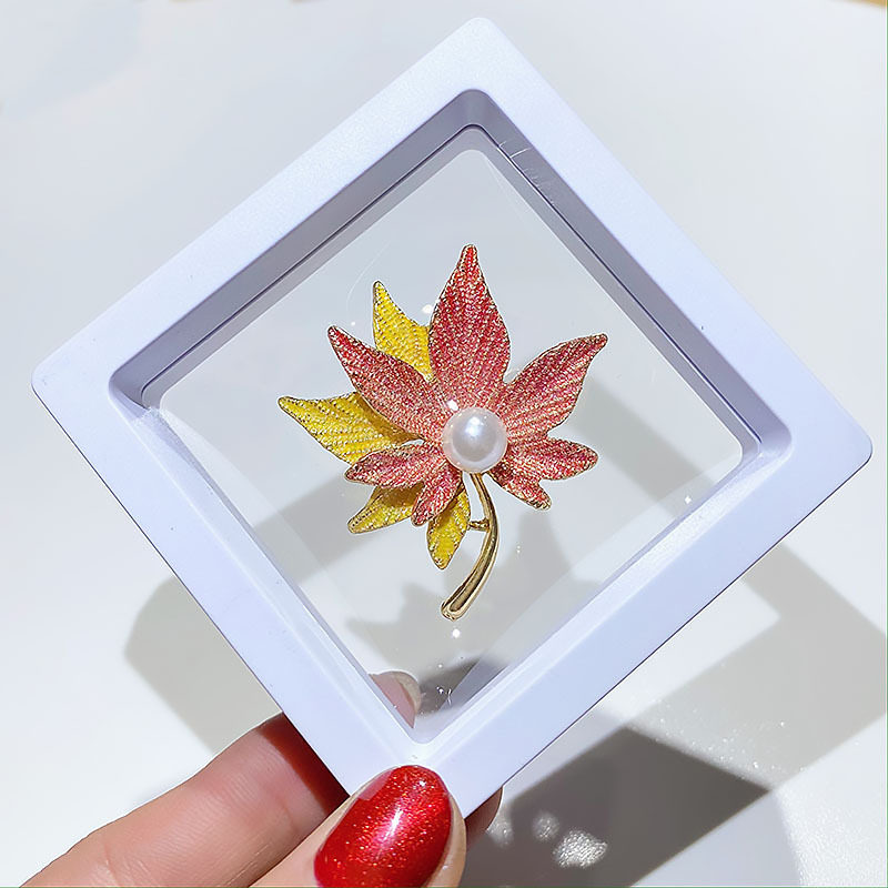 박스형 하이 엔드 핀 보우 브로치 선물 패션 틈새 하이 엔드 진주 코사지 여성 스카프 버튼 액세서리