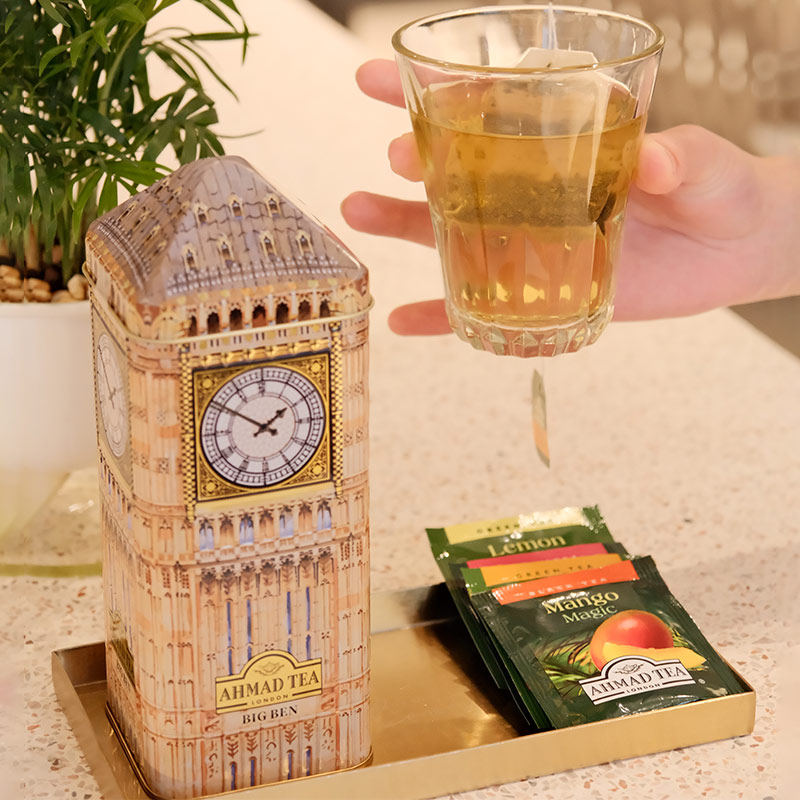 AHMAD TEA英国亚曼茶伦敦大本钟英式伯爵红茶袋泡茶组合装共24袋,茶,特色产区红茶,淘宝优惠券,粉丝福利购,淘宝优惠卷