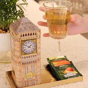 AHMAD TEA英国亚曼茶伦敦大本钟英式伯爵红茶袋泡茶组合装共24袋