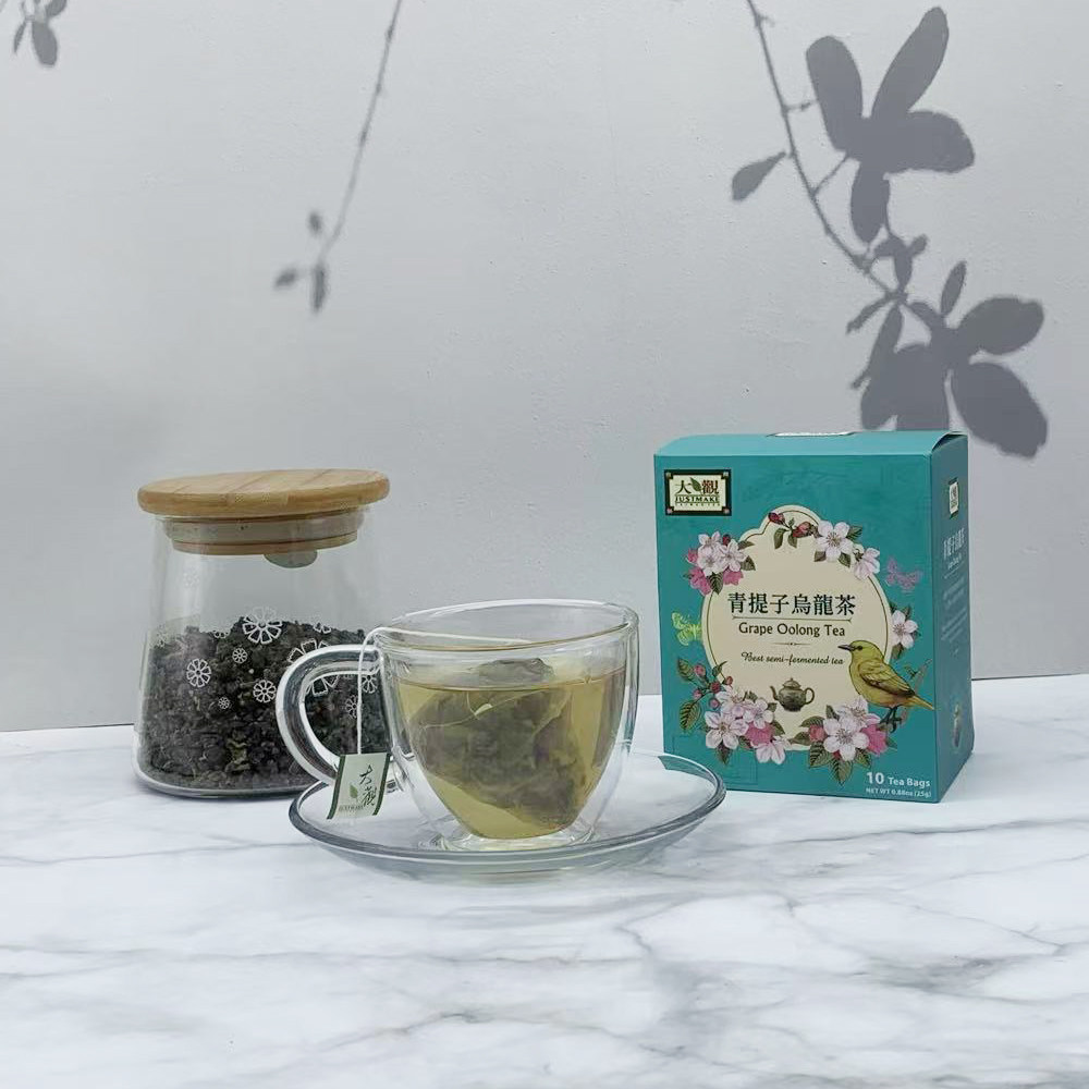 宏益大观中国台湾进口青提子乌龙茶10个独立包装三角袋泡茶包