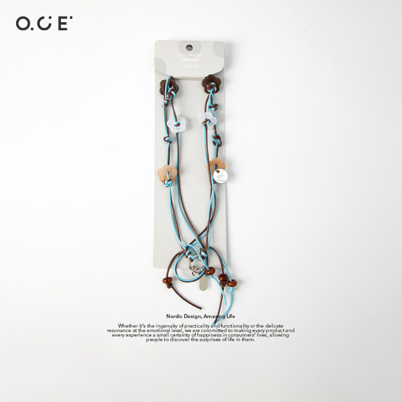 OCE手工编织手机挂绳可背可斜挎挂件旅游手机背带防盗户外防丢绳图片