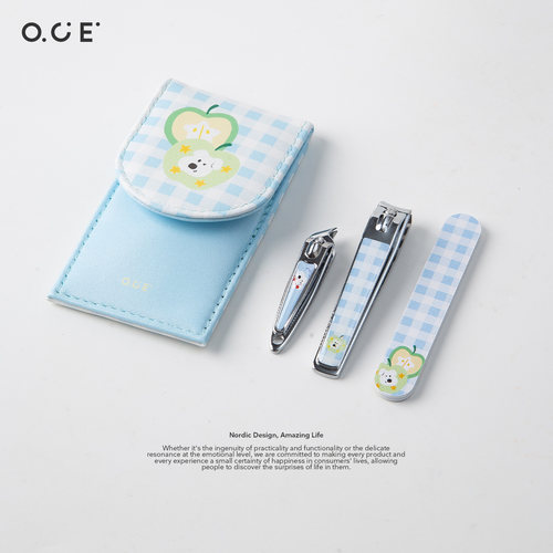 OCE苹果派便携指甲修剪套装指甲刀单个指甲钳斜口修甲工具套装