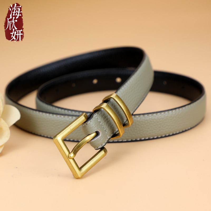 英伦风~头层牛皮腰带时尚潮流